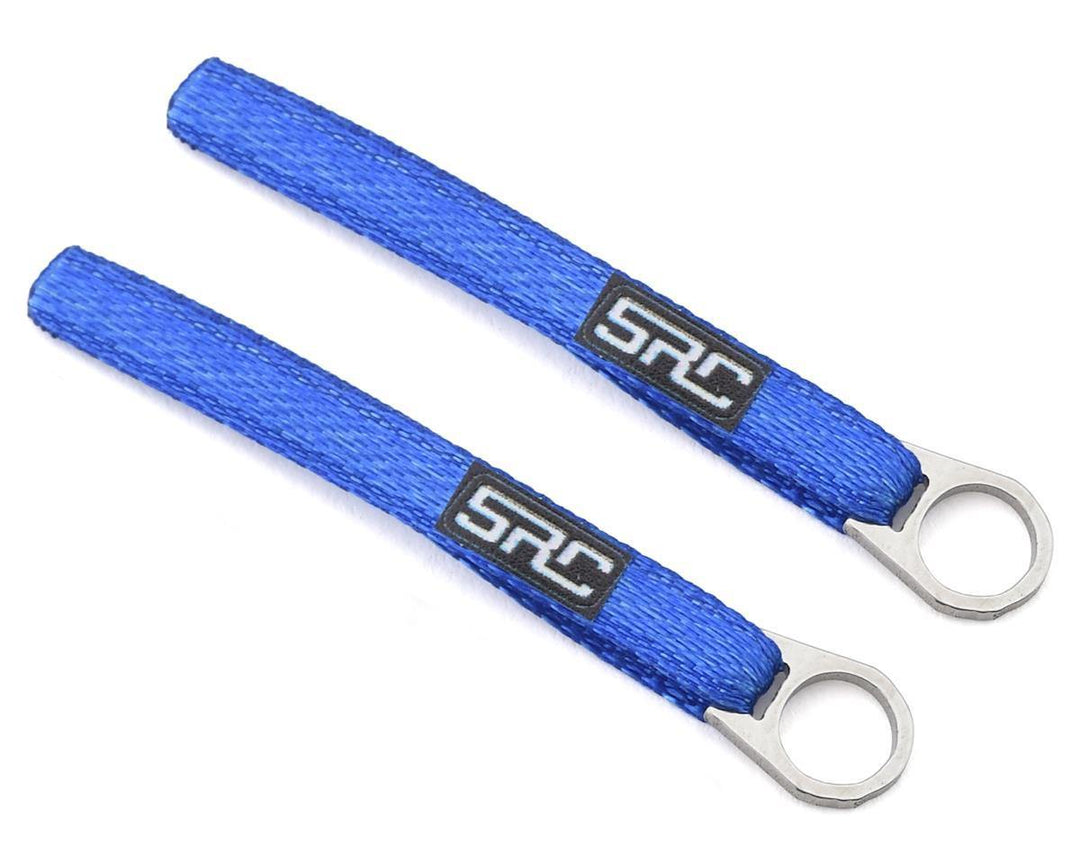 Sideways RC Scale Drift Nylon Tow Sling w/Steel Ring (Blue) (2) SDW-TSL-STEELRING-BL - Excel RC