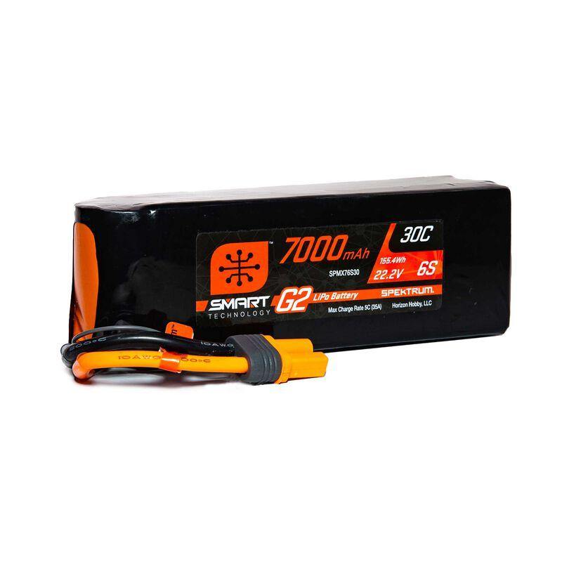 Spektrum 7000mAh 6S 22.2V Smart G2 LiPo 30C IC5 SPMX76S30 - Excel RC