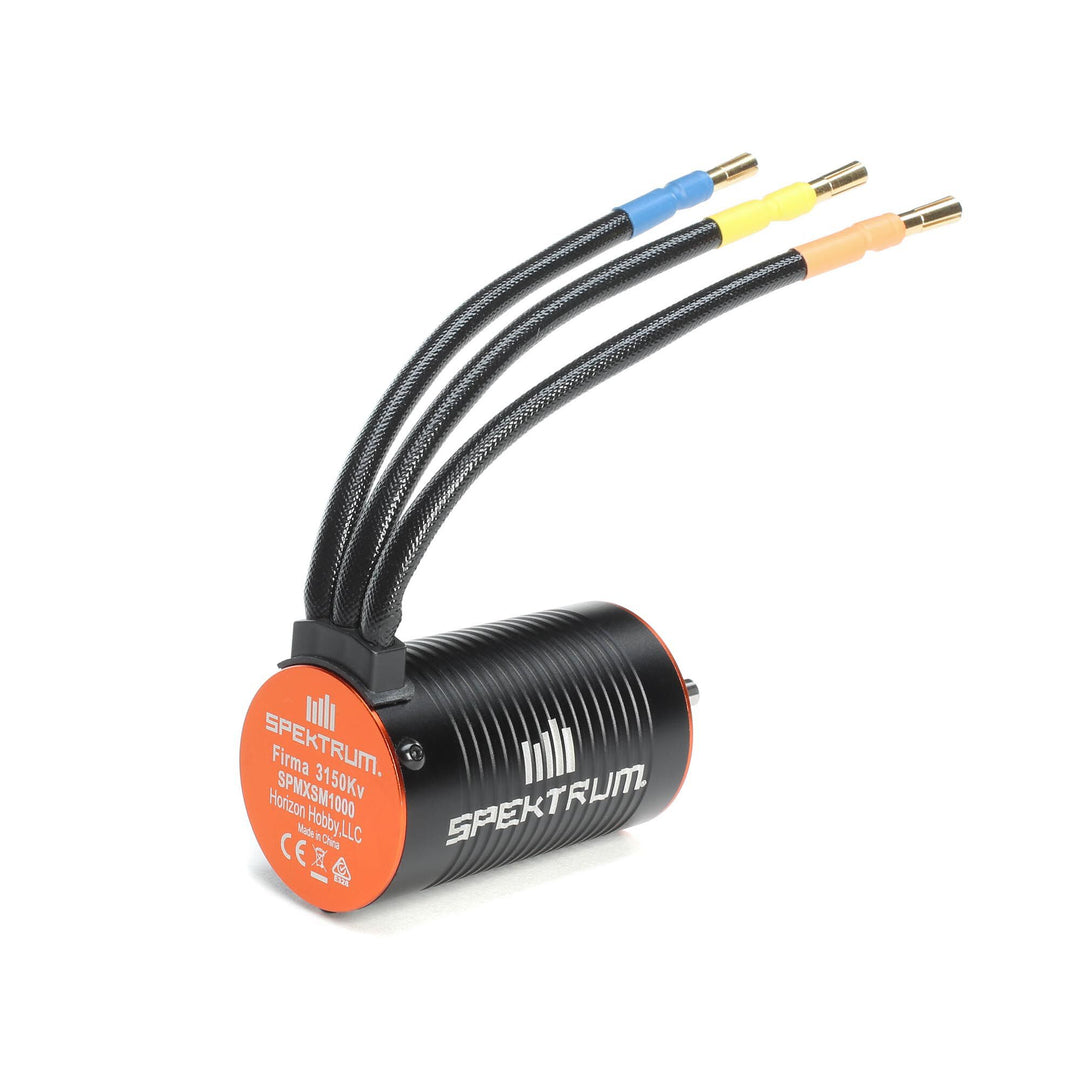 Spektrum Firma Brushless Motor, 3150Kv, 4mm Bullet SPMXSM1000