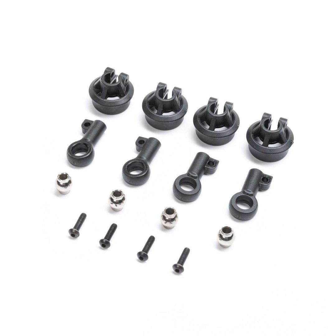 Team Losi Shock Rod Ends (4): LMT TLR143004