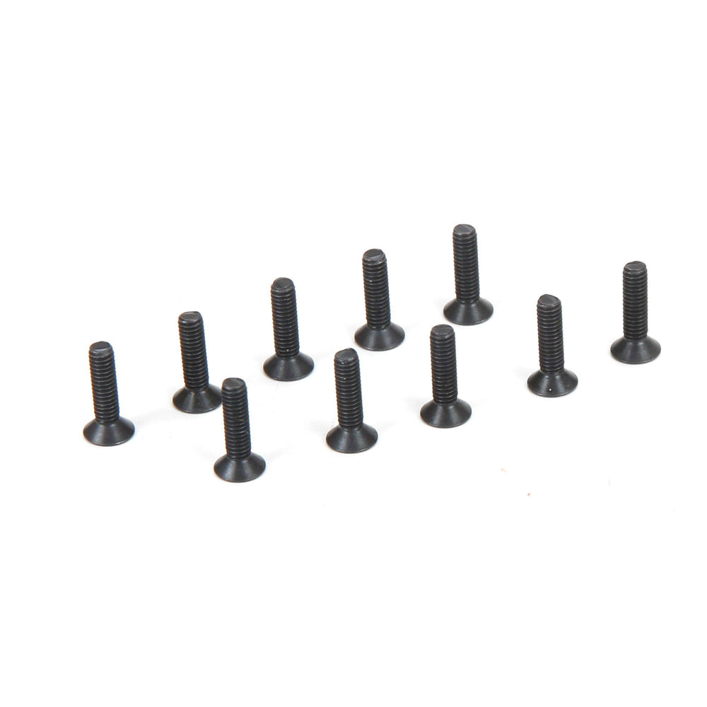 Team Losi Flat Head Screws, M3 x 25mm (10) TLR235004 - Excel RC