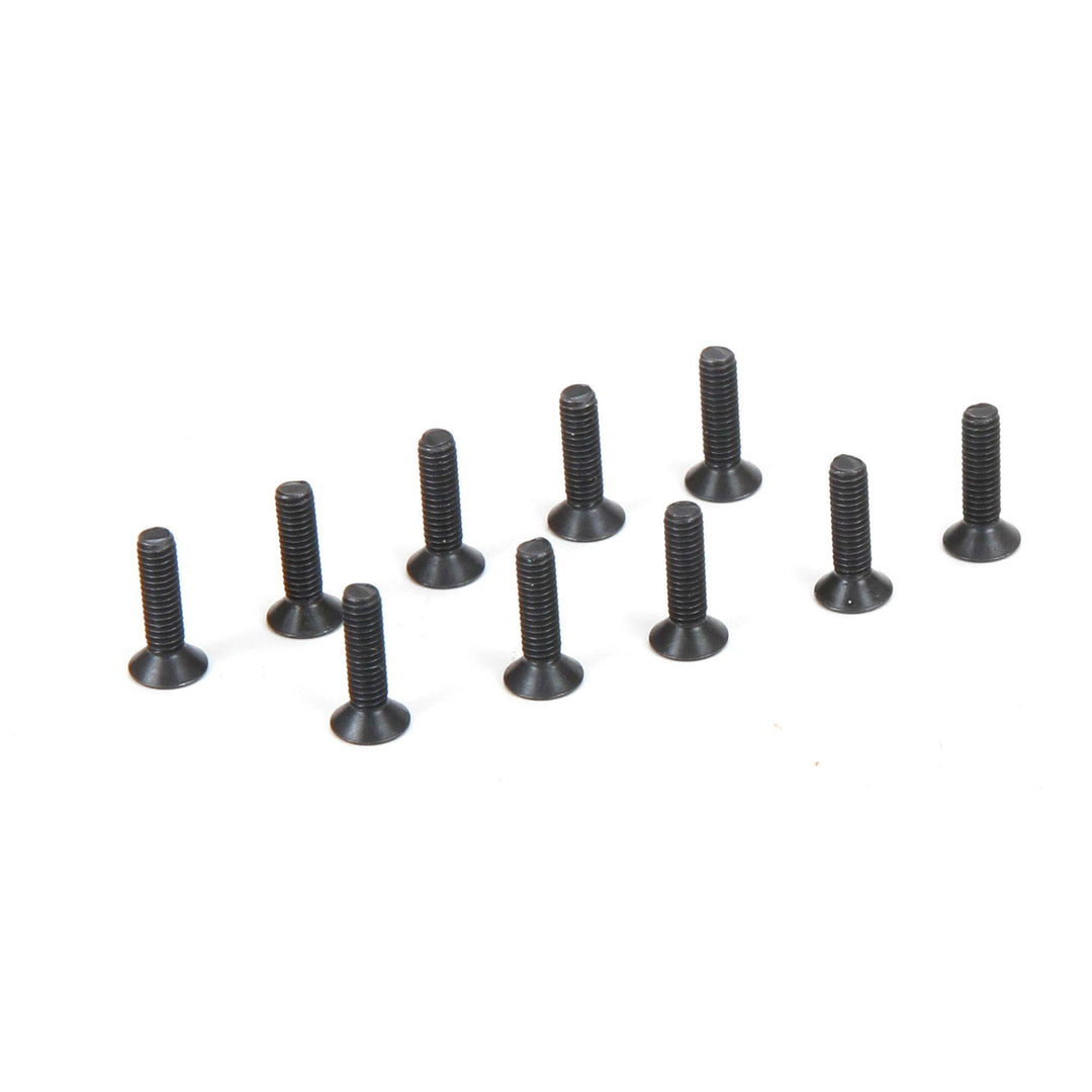 Team Losi Flat Head Screws, M3 x 25mm (10) TLR235004 - Excel RC