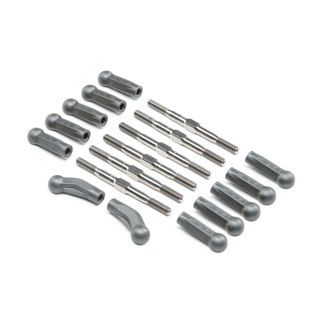 Team Losi Racing HD Turnbuckle Kit, Titanium: 22 5.0 TLR334052
