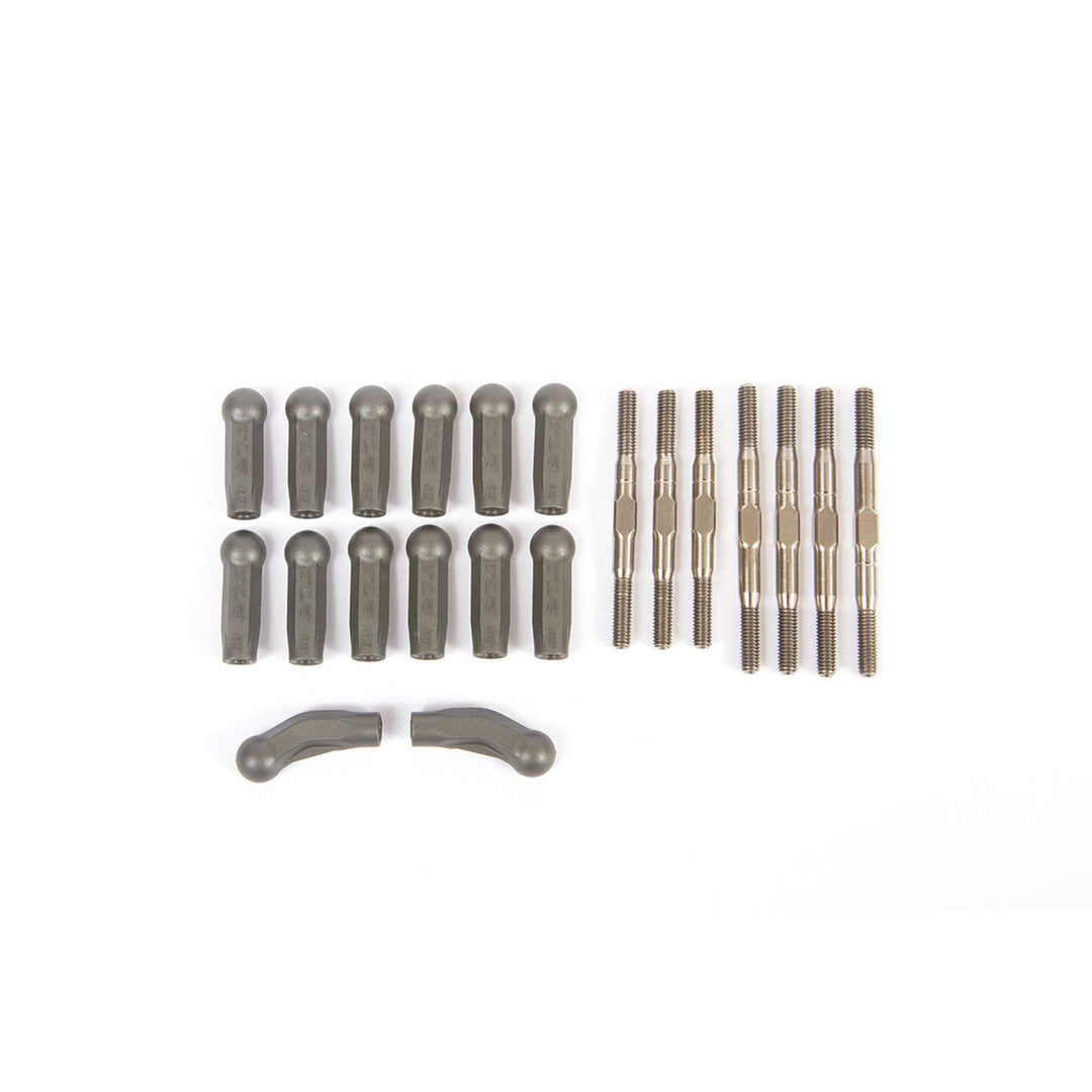 Team Losi Racing HD Turnbuckle Kit Titanium: 22X-4 TLR334077