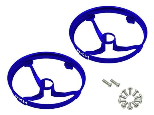 Rakon CNC AL Propeller Guards (Blue) - Blade Inductrix 1 Prop Guard