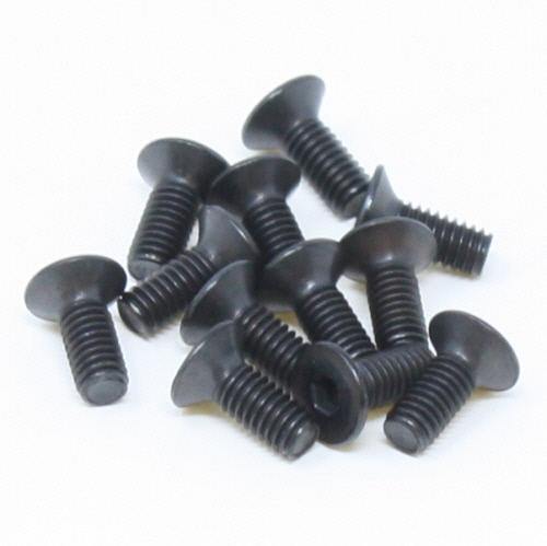 RedCat Racing BS810-100 Flat Head Machined Thread Hex Screw 4x10mm - Excel RC