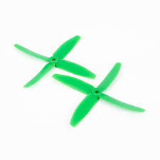 Gemfan GFN 5040 Quad 4 Blade Propellers 2L2R Green