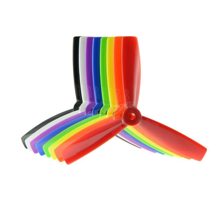 DALprop Tri 3 Blade Bullnose Propellers 2L2R Purple T4045