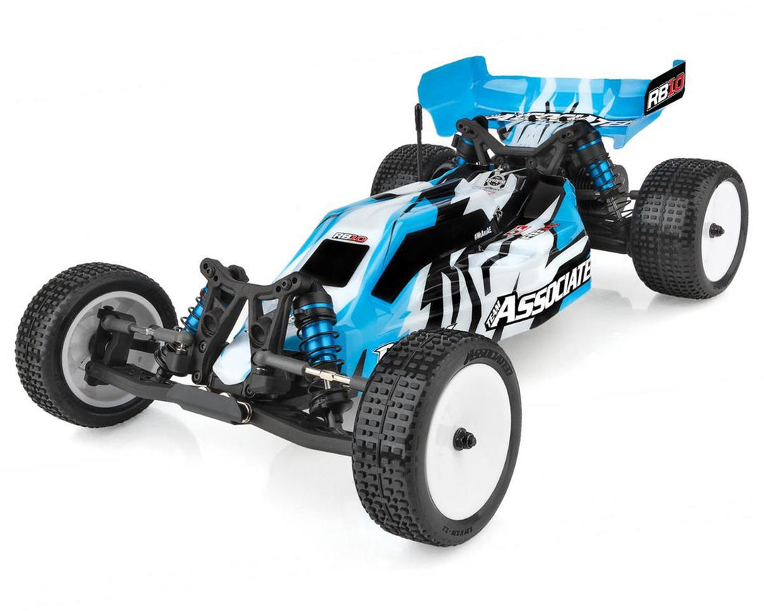 Team Associated RB10 RTR 1/10 Electric 2WD Brushless Buggy Combo (Blue) 90031C