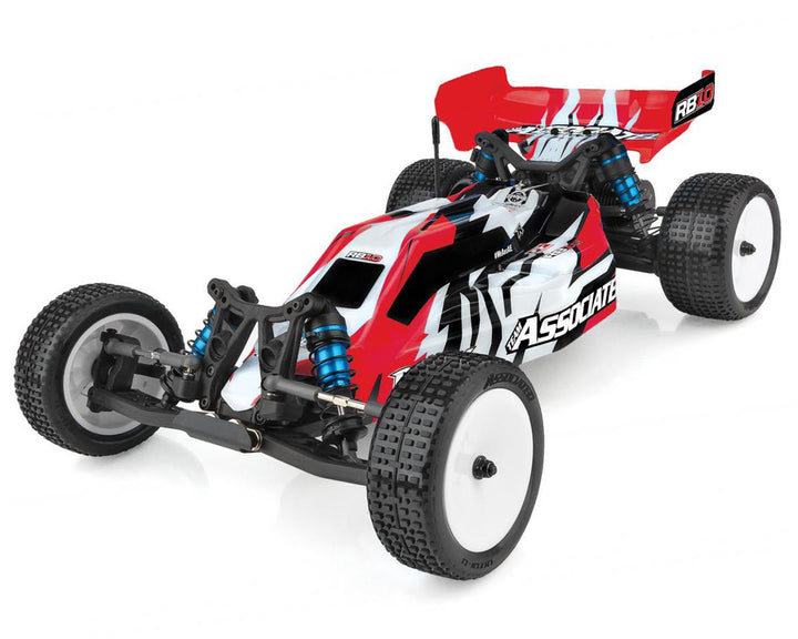 Team Associated RB10 RTR 1/10 Electric 2WD Brushless Buggy Combo (Red) 90032C