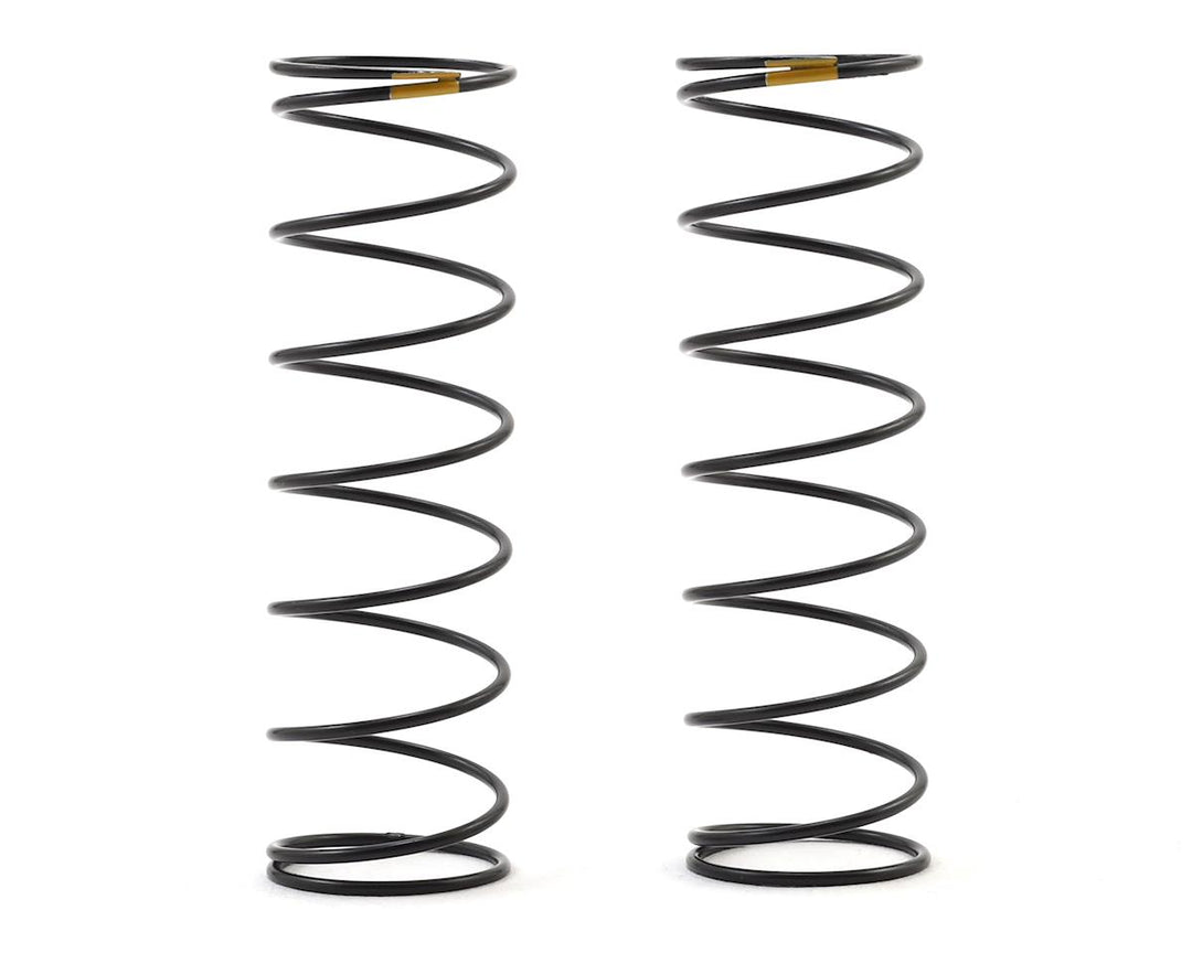 Team Associated 12mm Rear Shock Spring (2) (Yellow/2.30lbs) (61mm Long) ASC91841
