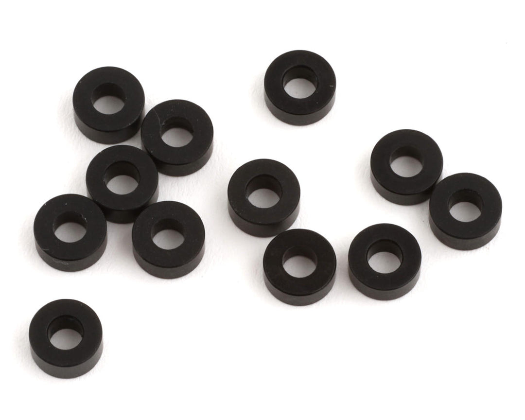 Team Brood 3x6.5mm 7075 Aluminum Ball Stud Washer Large Kit (Black) (12) TBR-7075BSWLKITB