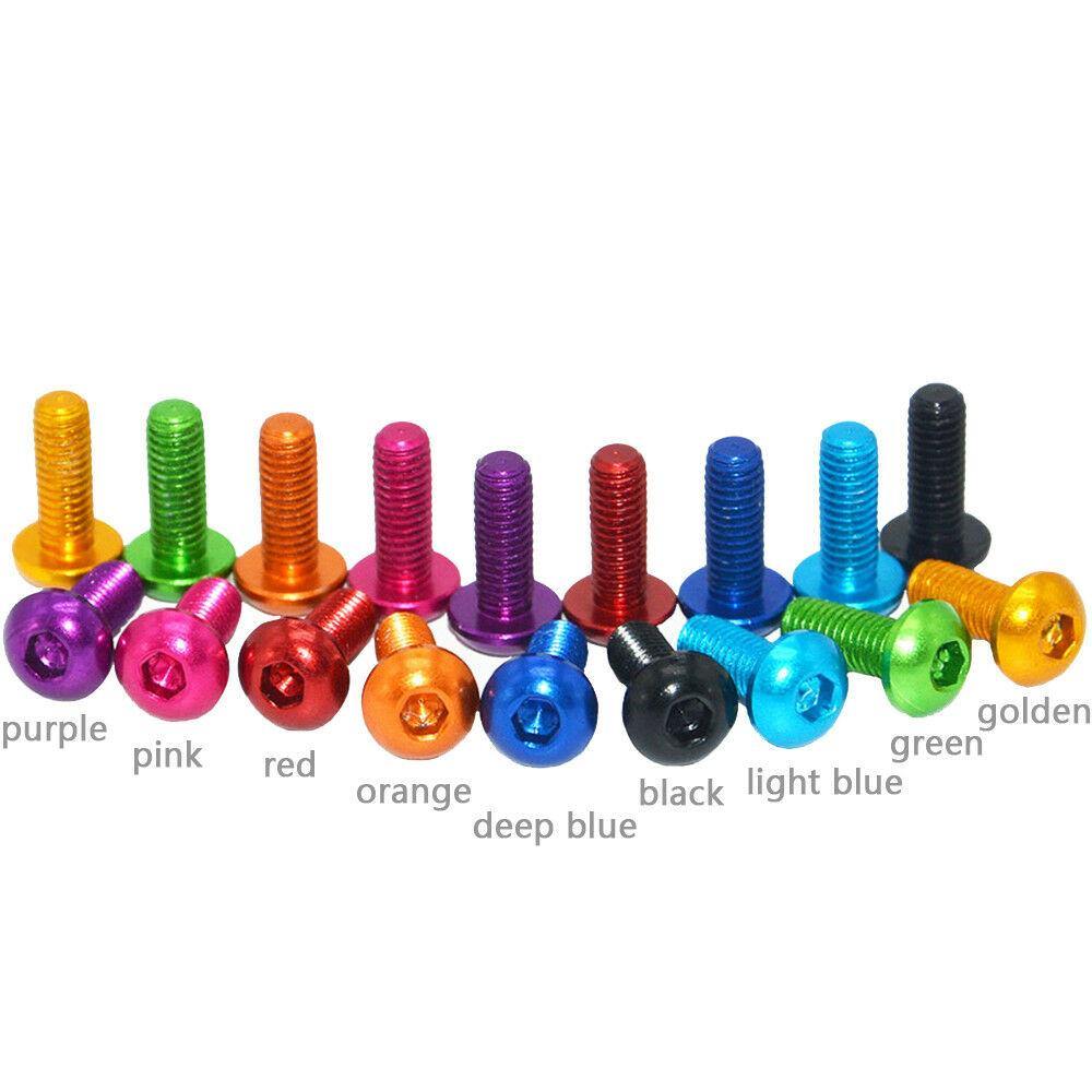 Aluminum Button Top Screws M3 Various Lengths and Colors