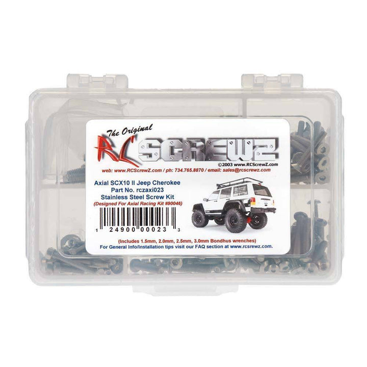 RCScrewz Axial SCX10 II Jeep Cherokee Stainless Screw Kit (axi023)