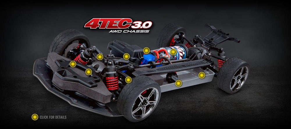 Traxxas 4-TEC 3.0 Silver Chevrolet® Corvette® Stingray 1/10 Scale AWD Supercar 93054-4-SLVR - Excel RC