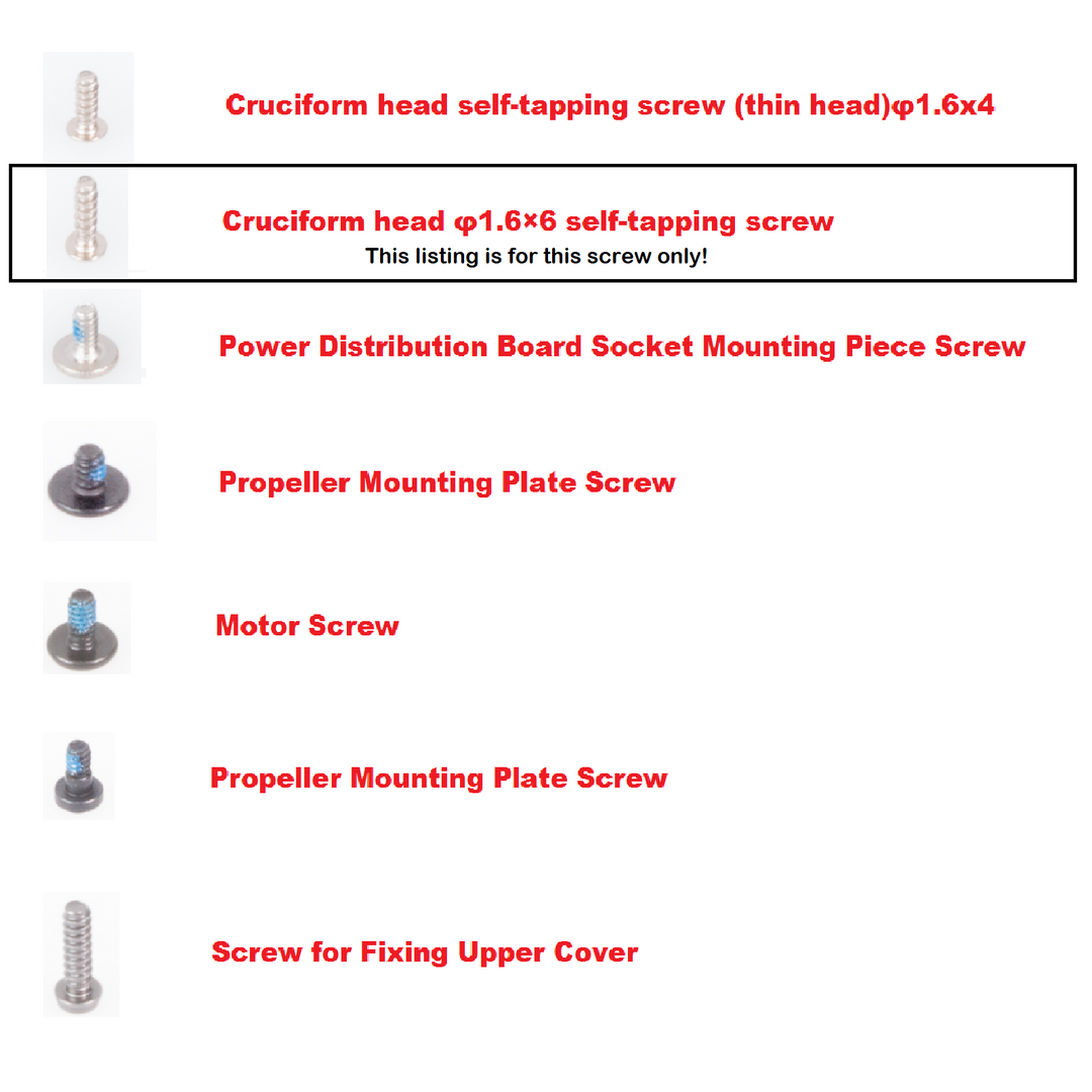 Spark Cross-headed 1.6x6 Self-Tapping Screw