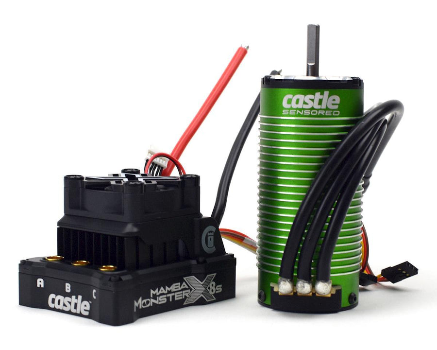 Castle Creations Monster X 8S ESC/Motor Combo w/1520 Sensored Motor CSE010016504 - Excel RC