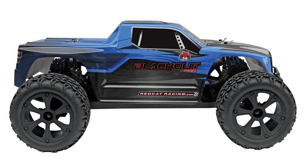Recat Racing Blackout XTE PRO Brushless 1/10 Scale Electric Monster Truck Blue - Excel RC