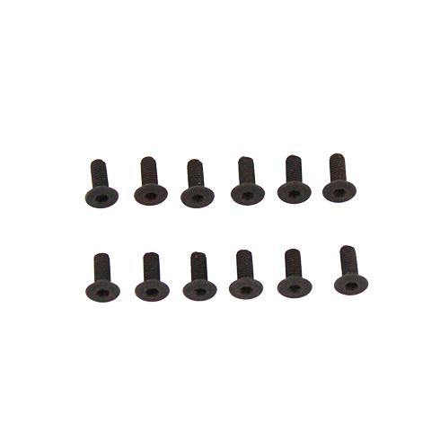 RedCat Racing BS502-028 Flat Head Machined Thread Hex Screw 3x8mm - Excel RC