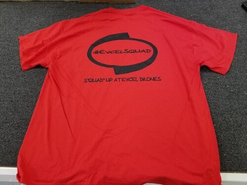 ExcelRC Original Red Tee Shirt-Xtra Large