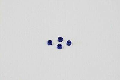 Kyosho Mini-Z (MZW418-25) Al Friction Mount Collar 2.5mm Blue 4pcs - Excel RC