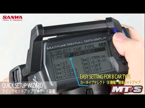 Sanwa MT-S 4-channel Transmitter w/ RX-482 Receiver - dry/no servos 101A31973A