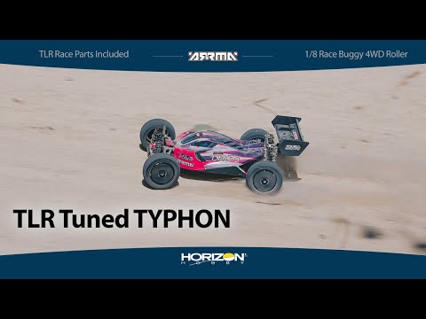 ARRMA Team Losi Tuned Typhon 1/8 4WD Roller Pink/Purple ARA8306