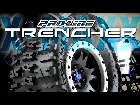 Pro-Line Trencher 4.3" X-MAXX MTD Impulse Black/Grey Front/Rear PRO1015113