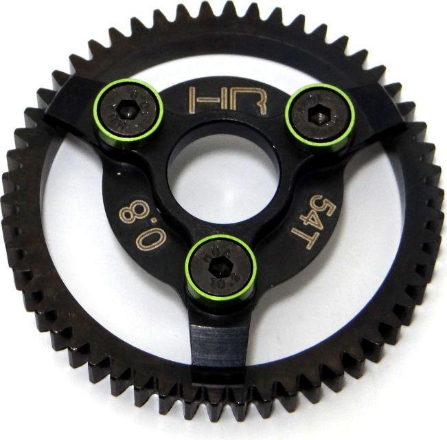 Hot Racing HRASTE254 Steel Spur Gear (54t 32p) (Green) - Traxxas - Excel RC
