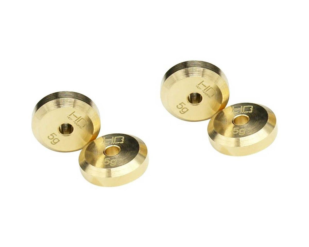 Hot Racing +4mm Steel Axles BRASS WEIGHT SCX24 HRASXTF2604H - Excel RC