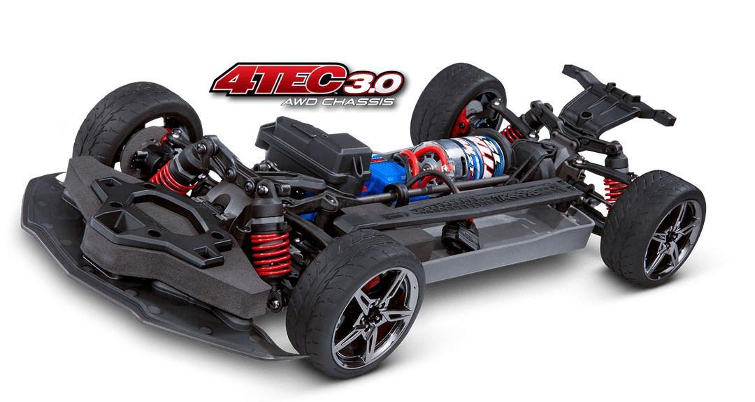 Traxxas 4-TEC 3.0 Black Chevrolet® Corvette® Stingray 1/10 Scale AWD Supercar 93054-4-BLK - Excel RC