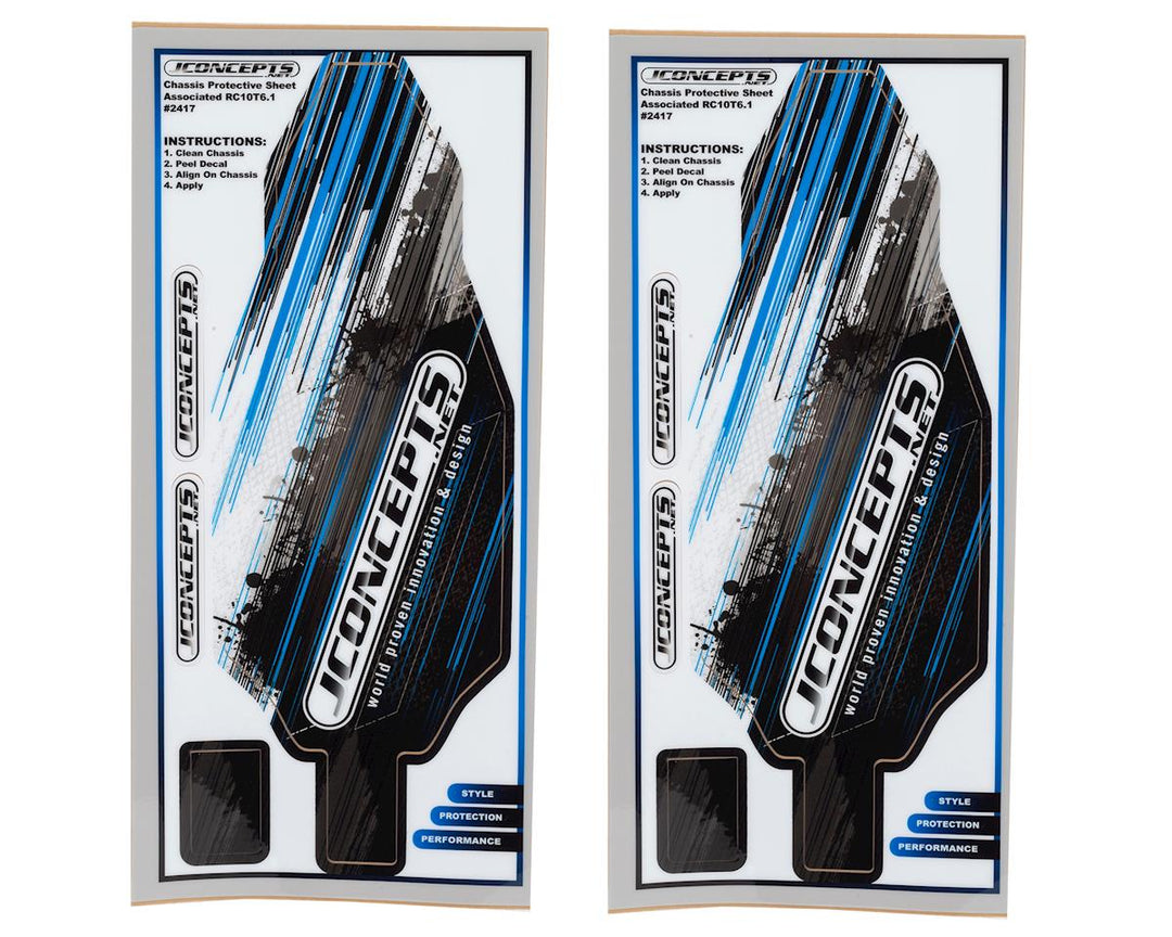 JConcepts Team Associated T6.1 Precut Chassis Protective Sheet JCO2417