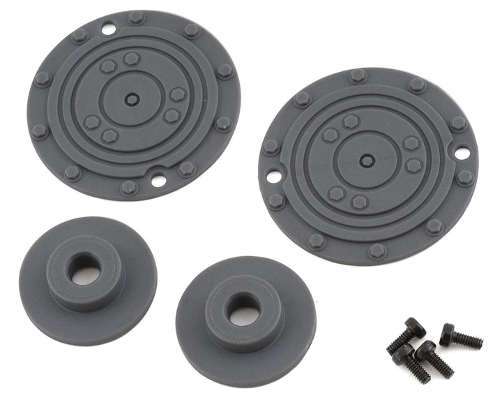 JConcepts Fling Kings Pre-Mounted Monster Truck Tires (Silver) (2) (Yellow) JCO3084-4099