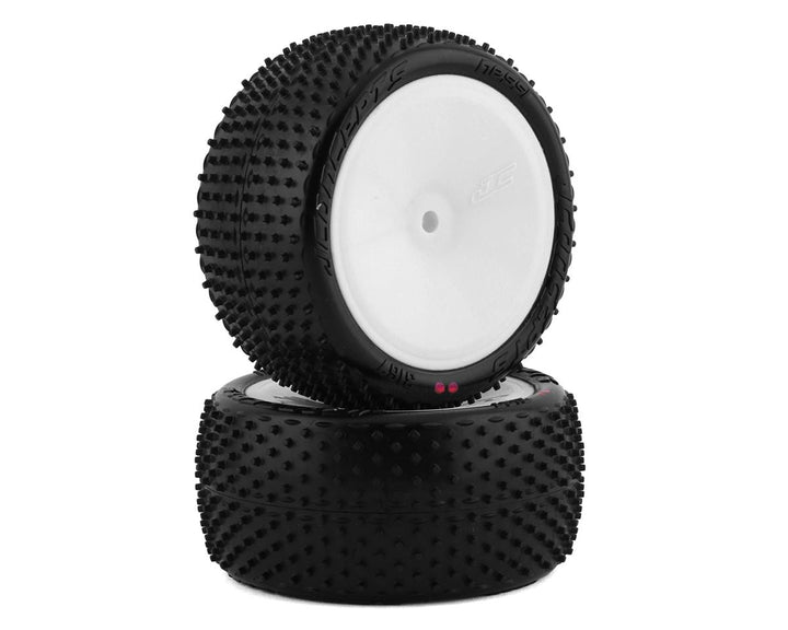 JConcepts Nessi 2.2" Pre-Mounted Rear Buggy Carpet Tires (2) (Pink) JCO3167-