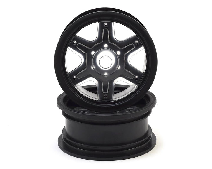 JConcepts 12mm Hex Dragon 2.6" Mega Truck Wheel w/Offset Adapters (Black) (2) JCO3379B