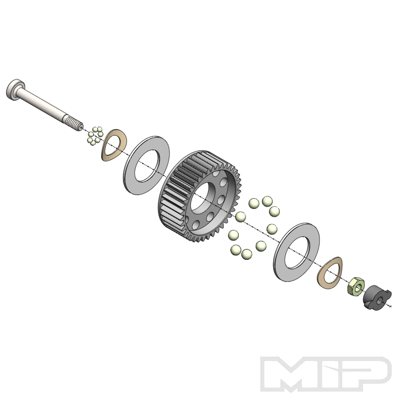MIP #20095 - Rebuild Kit, Losi Mini-T/B 2.0 Series Ball Diff - Excel RC