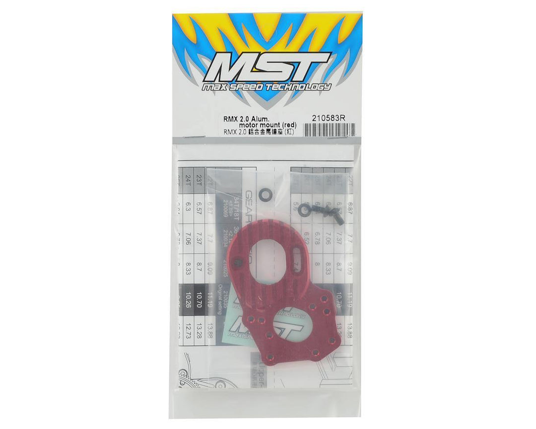 MST RMX 2.0 Aluminum Motor Mount (Red) MXS-210583R - Excel RC