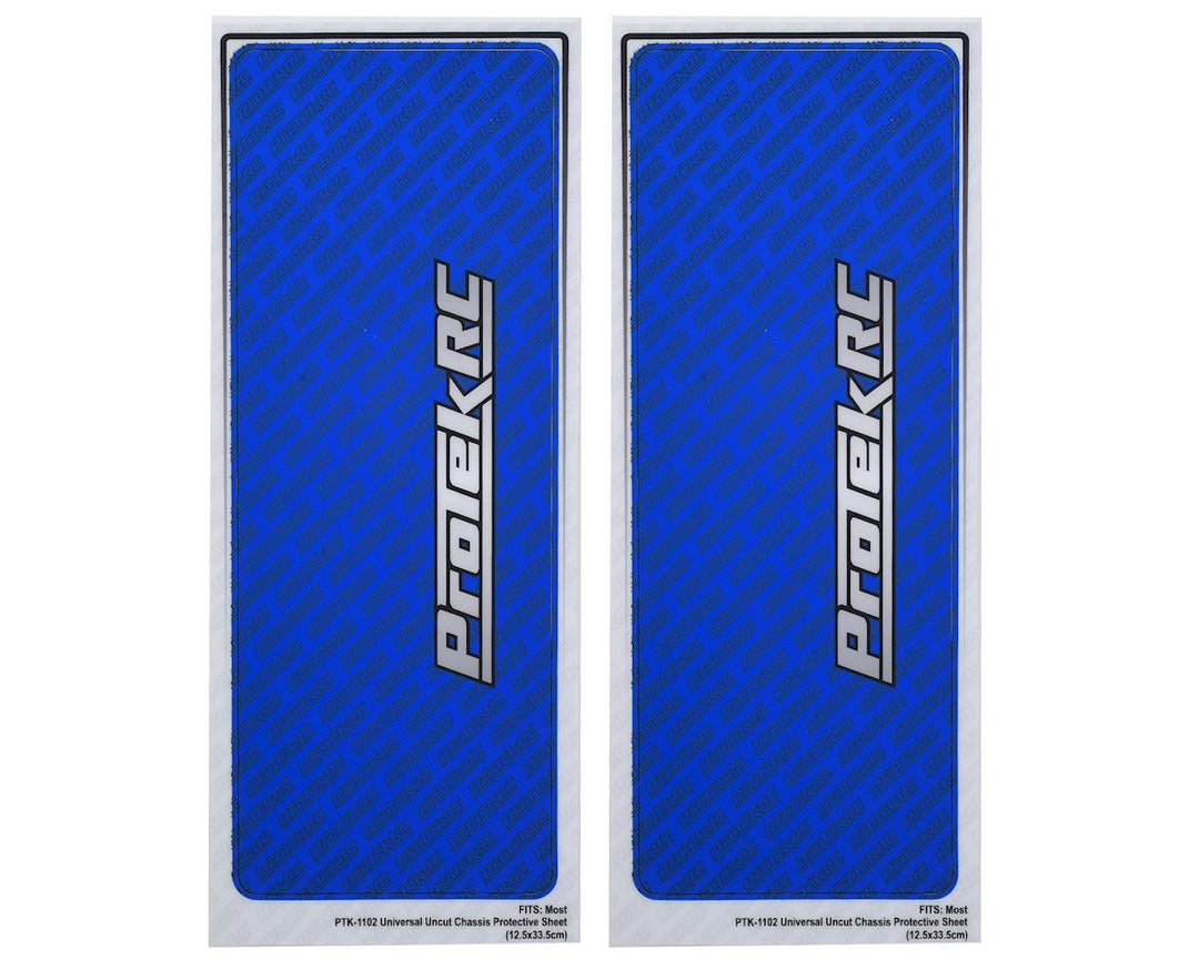 ProTek RC Universal Chassis Protective Sheet (Blue) (2) PTK-1102-BLU