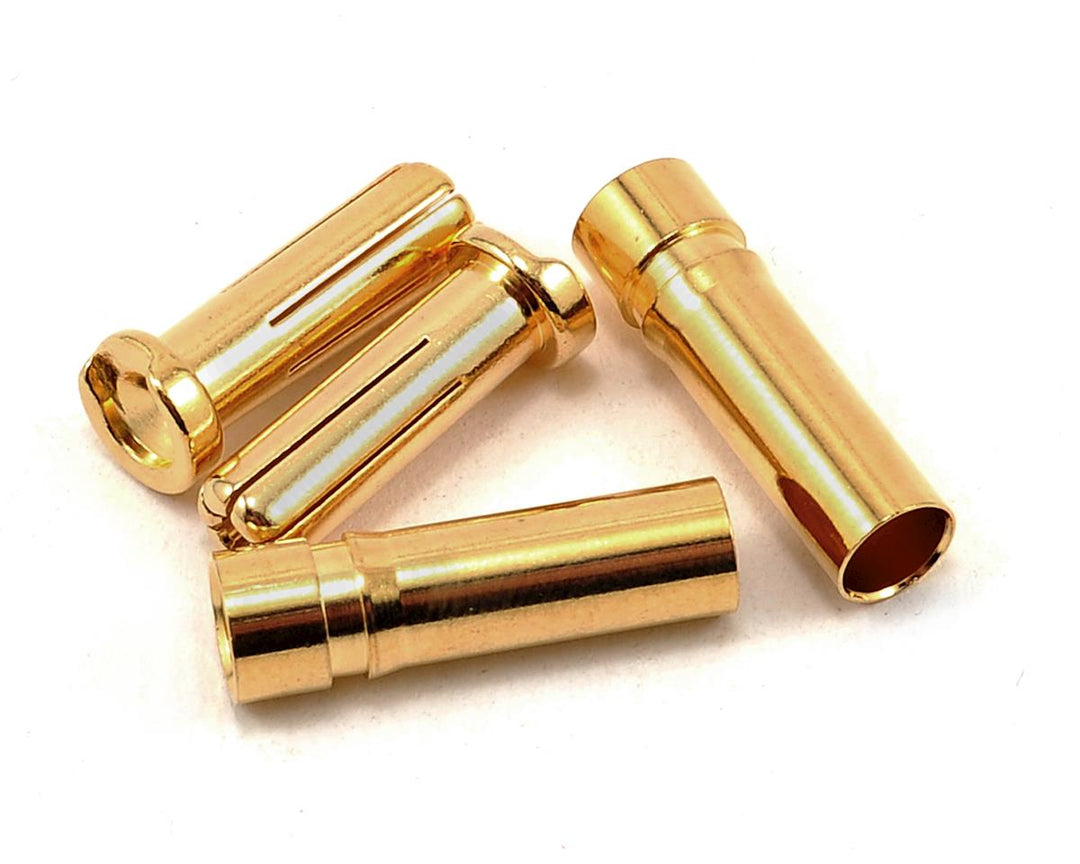 ProTek RC 5.0mm "Super Bullet" Solid Gold Connectors (2 Male/2 Female) PTK-5024