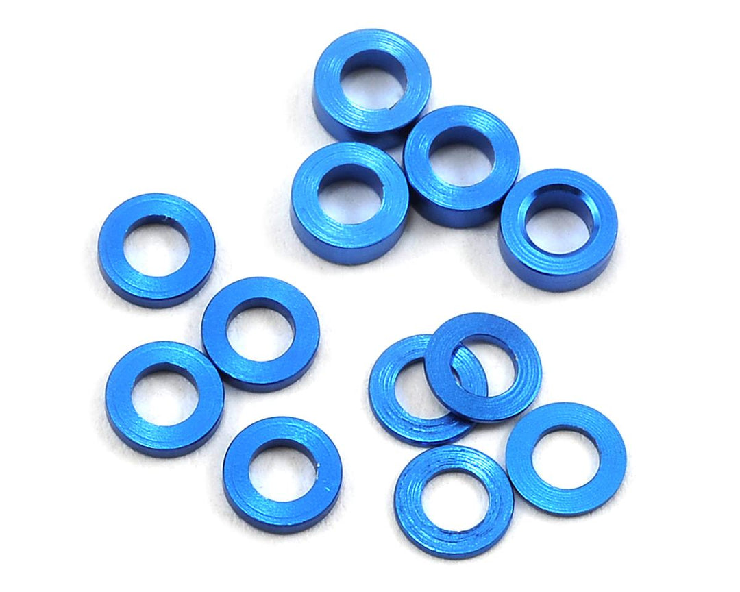 ProTek RC Aluminum Ball Stud Washer Set (12) (0.5mm, 1.0mm &amp; 2.0mm)