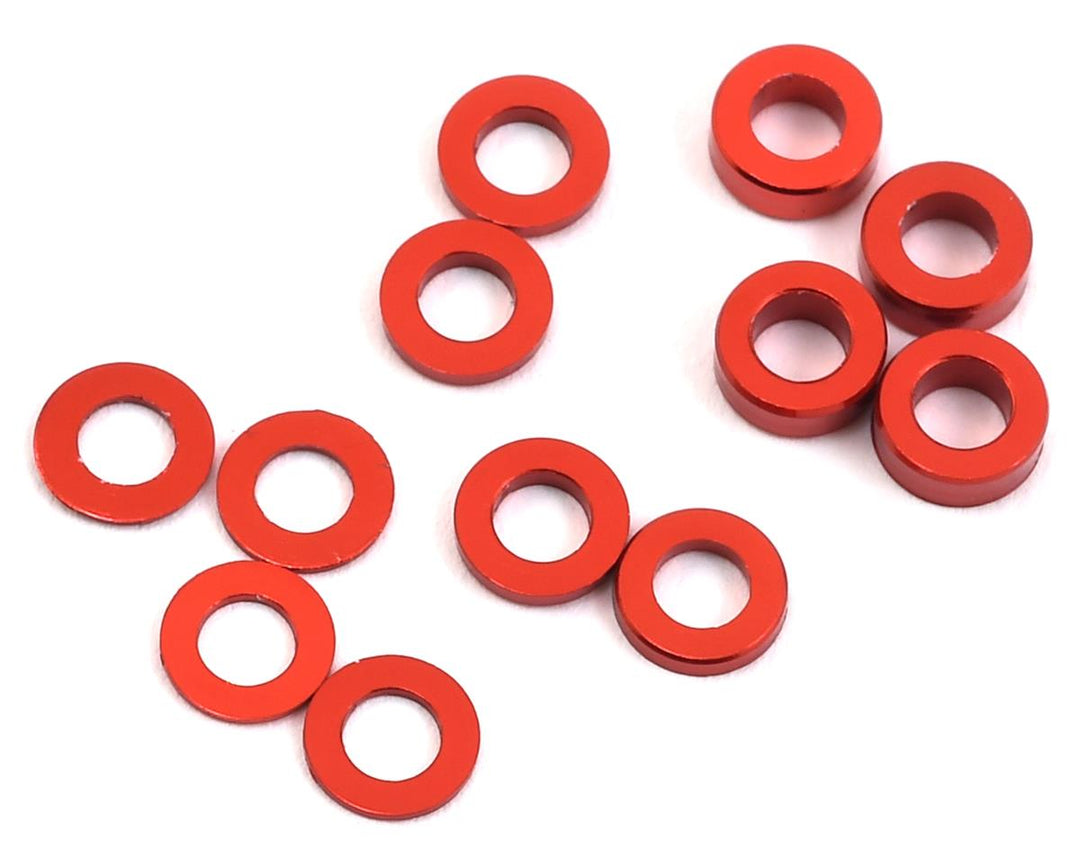 ProTek RC Aluminum Ball Stud Washer Set (12) (0.5mm, 1.0mm &amp; 2.0mm)