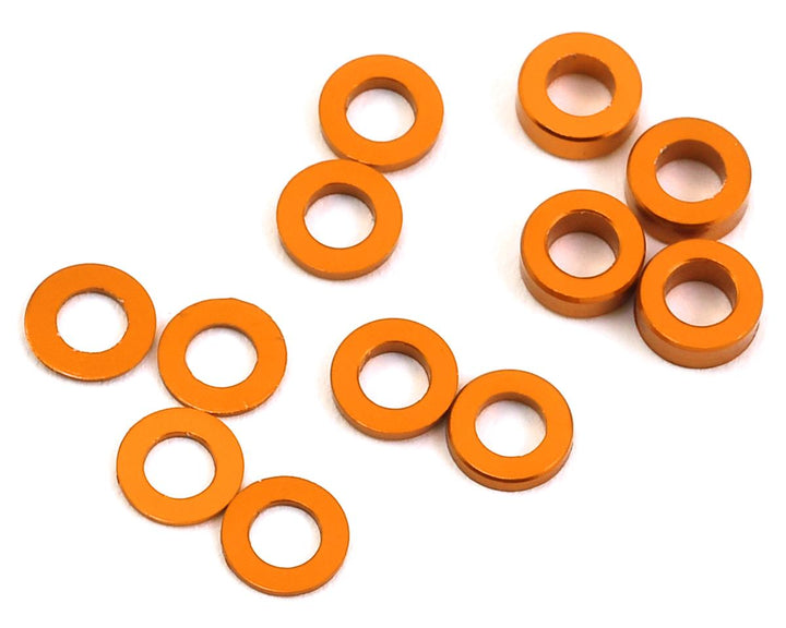 ProTek RC Aluminum Ball Stud Washer Set (12) (0.5mm, 1.0mm &amp; 2.0mm)