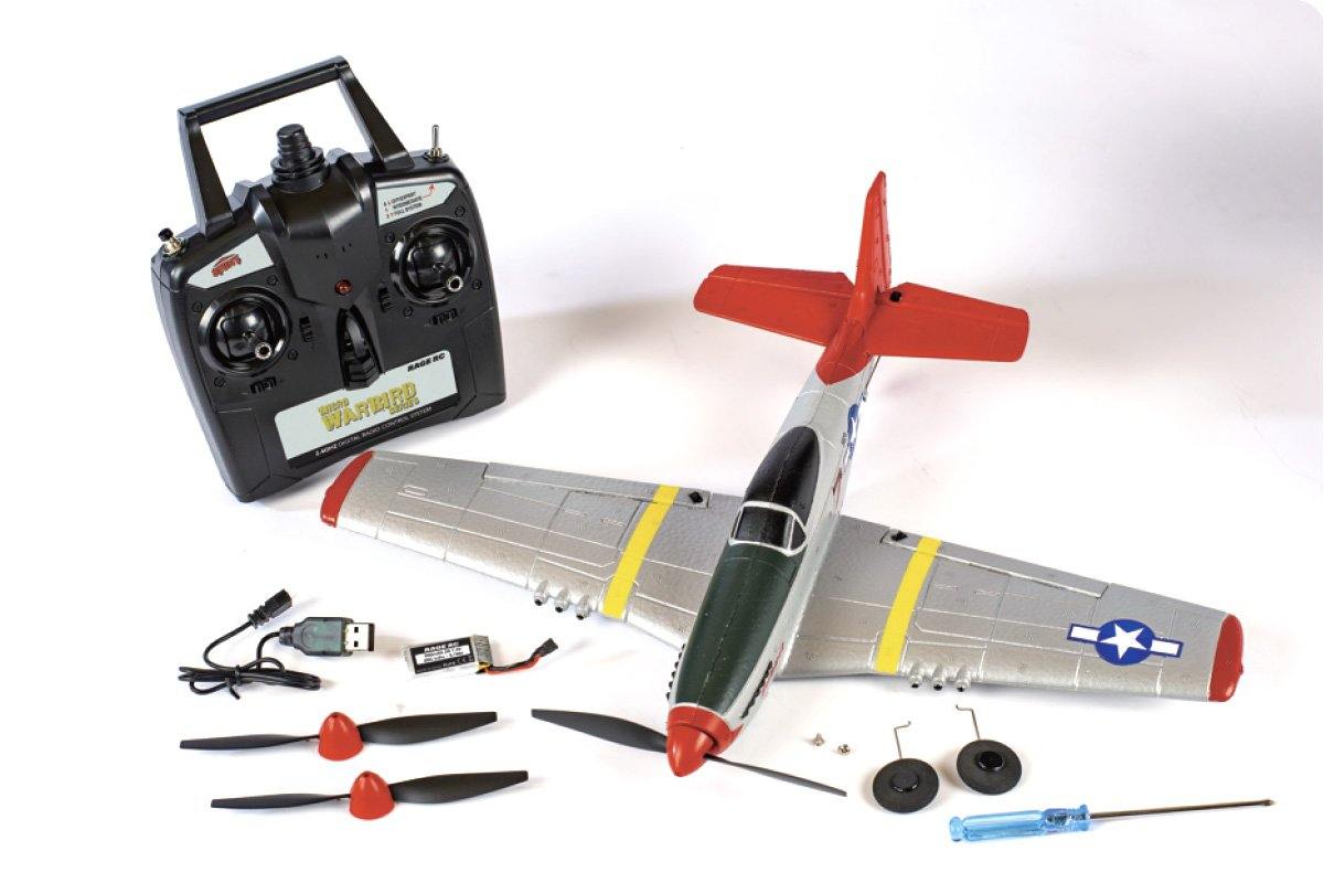 Rage RC P-51D Mustang Micro RTF Airplane w/PASS RGRA1300 - Excel RC