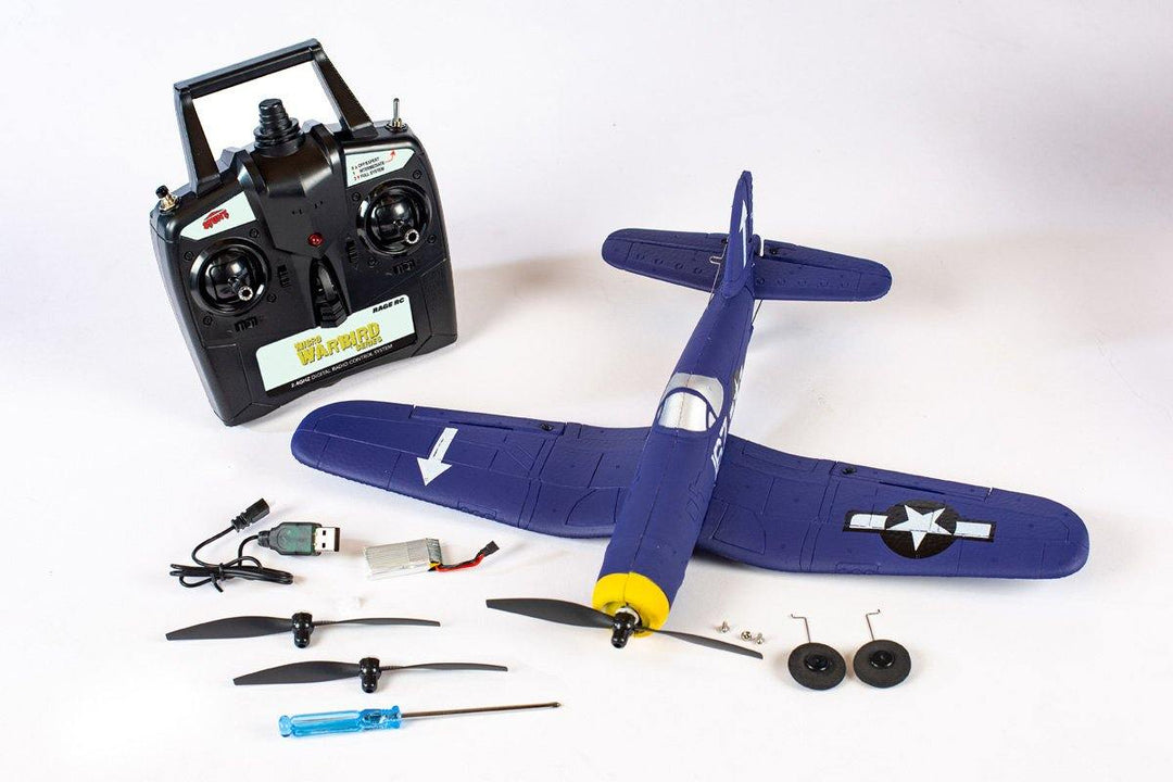 Rage RC F4U Corsair Micro RTF Airplane w/PASS RGRA1301 - Excel RC