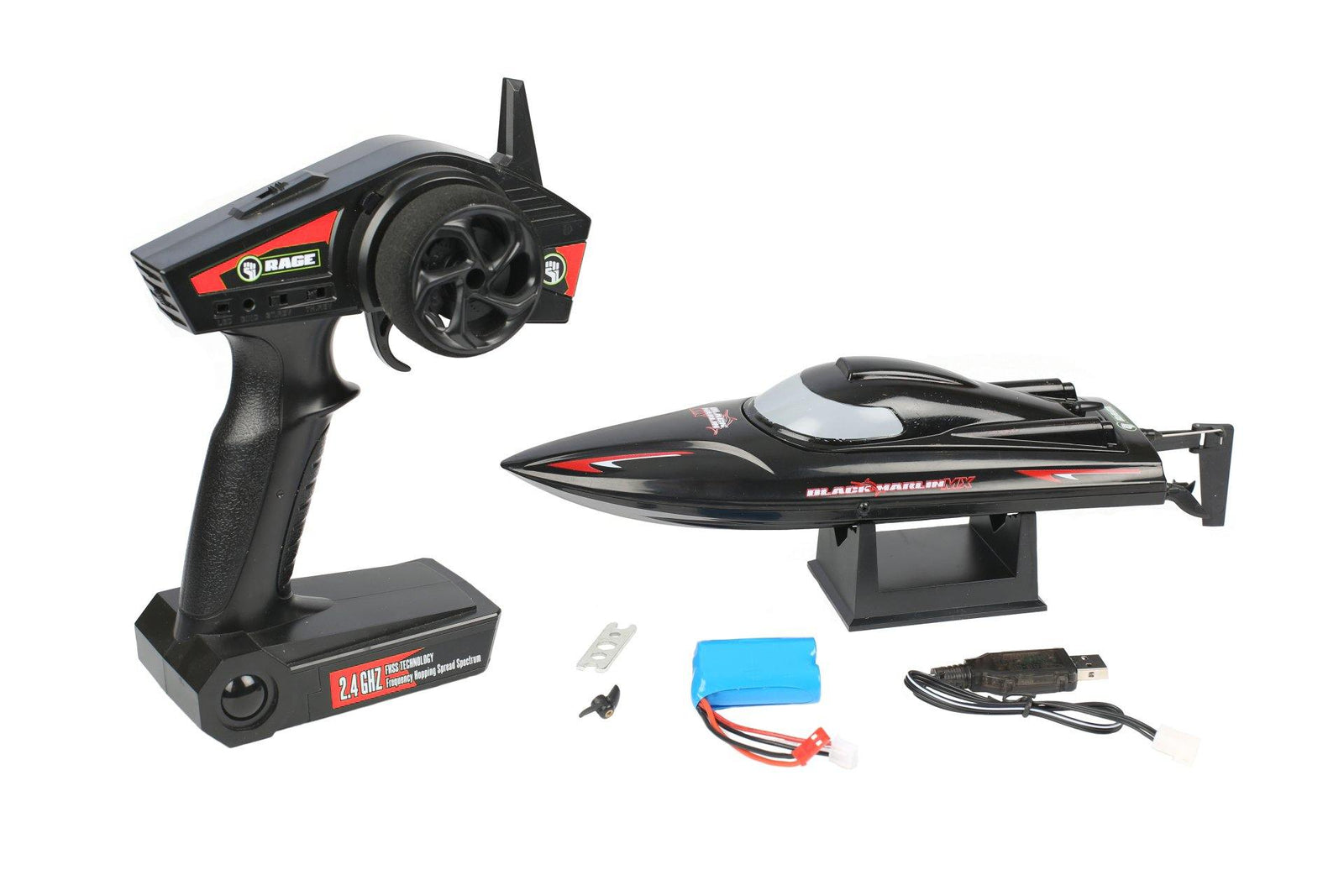 Rage RC Black Marlin MX RTR Boat  RGRB1130 - Excel RC