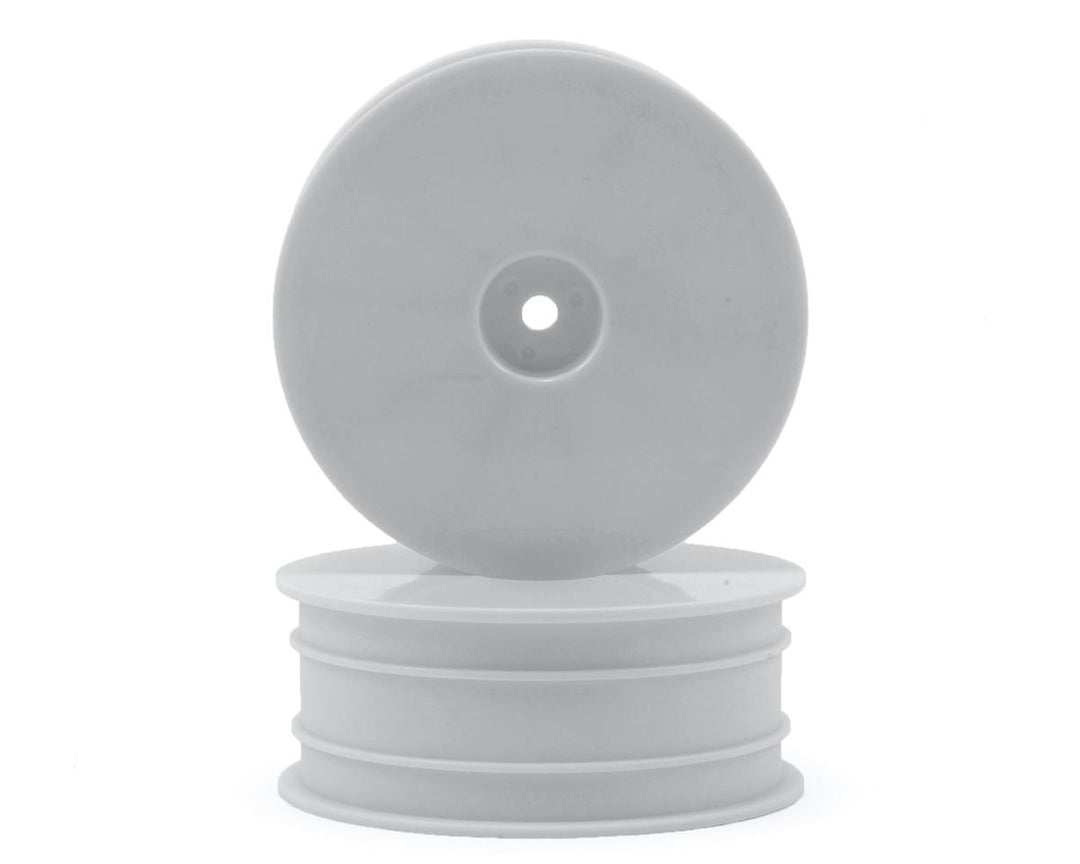 Raw Speed RC 2.2" 1/10 2WD Front Wheels (White) (2) (B6/RB6) RWS150502W