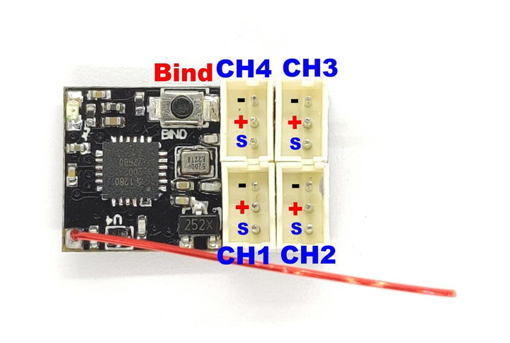 ExcelRC DasMikro DSK-158 KO PROPO FHSS 4CH RX (1.5mm JST)