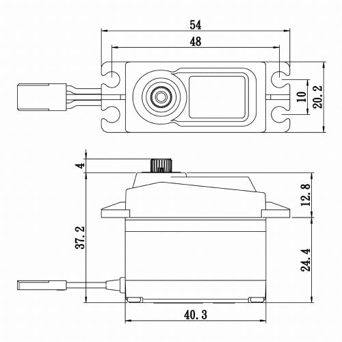 Savox Standard Size Coreless Digital Servo .15/277 @ 6V SAVSA1256TGP