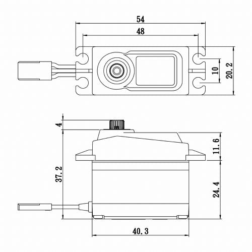 Savox Standard Size Coreless Digital Servo 0.15sec / 277oz @ 6v SC1256TGP