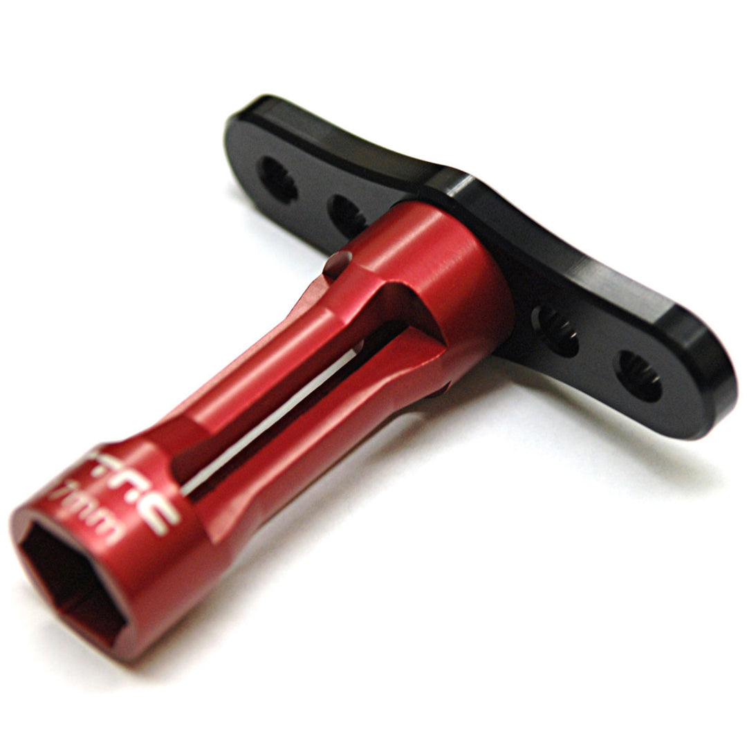 ST Racing CNC Machined Aluminum 17mm Hex Nut Wrench Black Red
